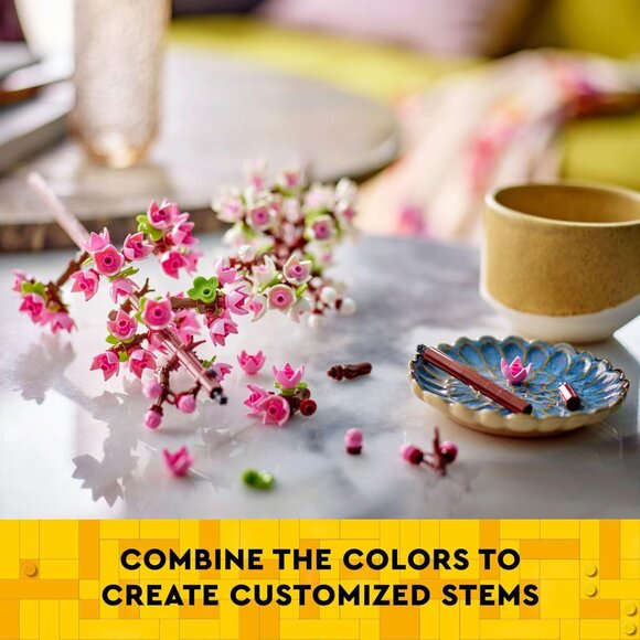 NEW LEGO Cherry Blossom Flower Decor Display Bouquet 40725 Stocking Stuffer Make - Picture 6 of 9